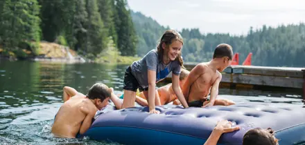 Enfants pendant un camp